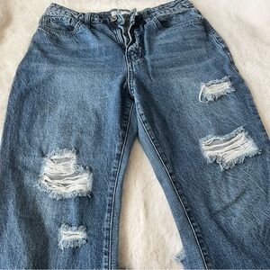 Cropped ankle flare jeans